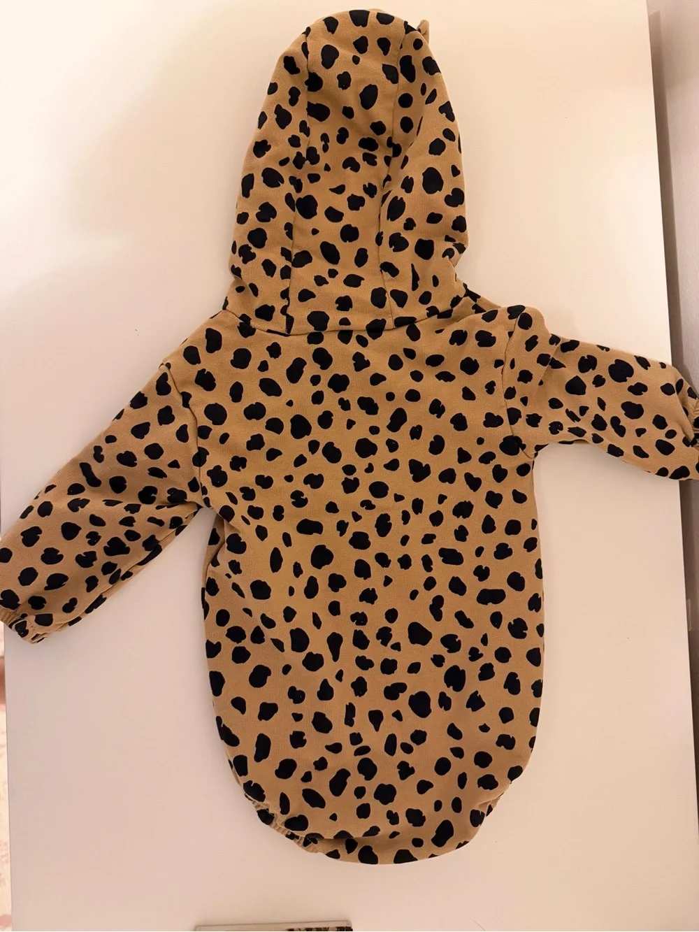 Baby Leopard Print Hooded Bodysuit